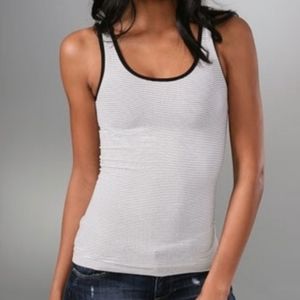 SOLD Theory Stripe Len Tubular Stretch Jersey Tank